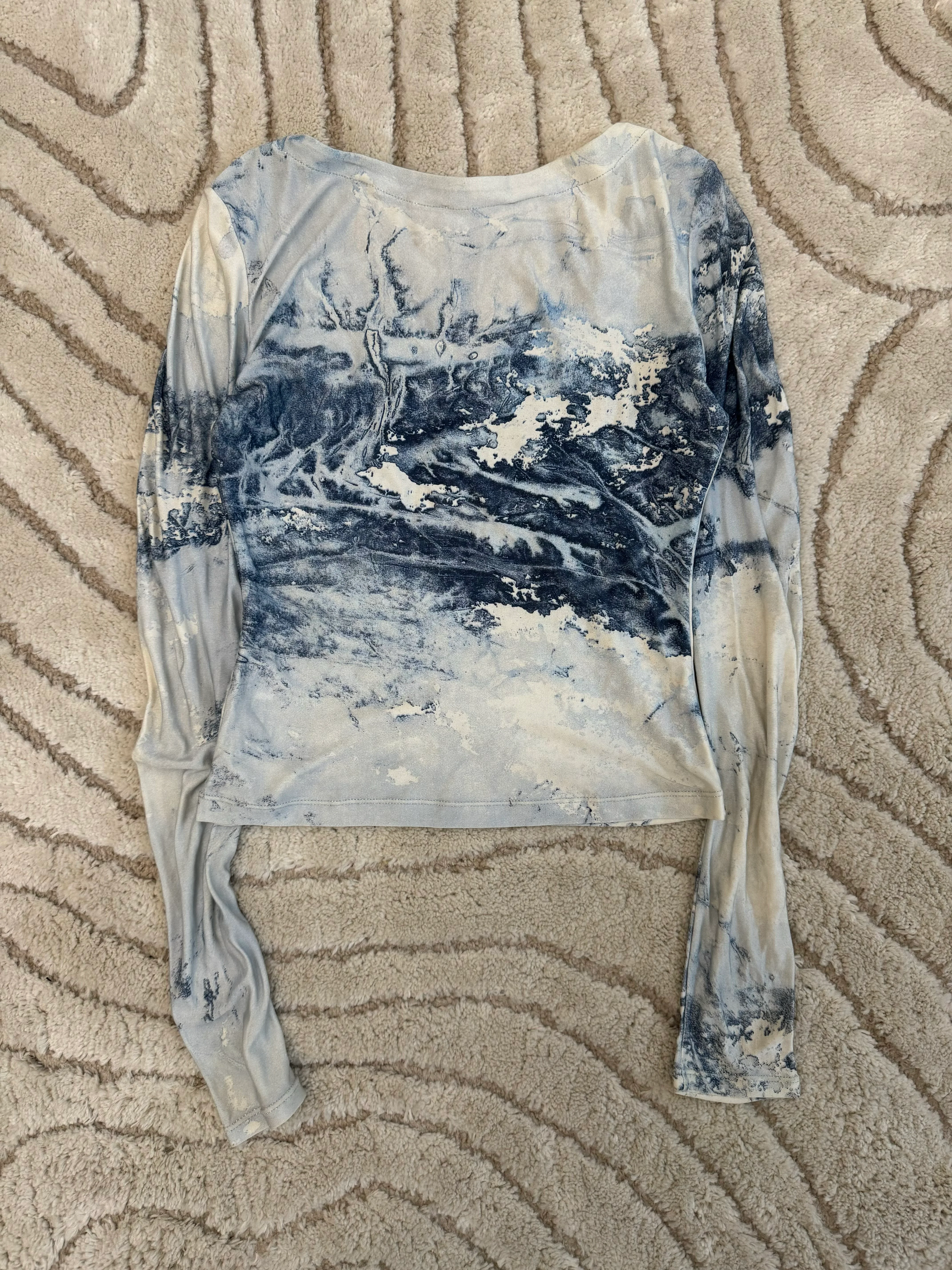 00s Cavalli Iced Lake Mesh Top (XS) - Image 2