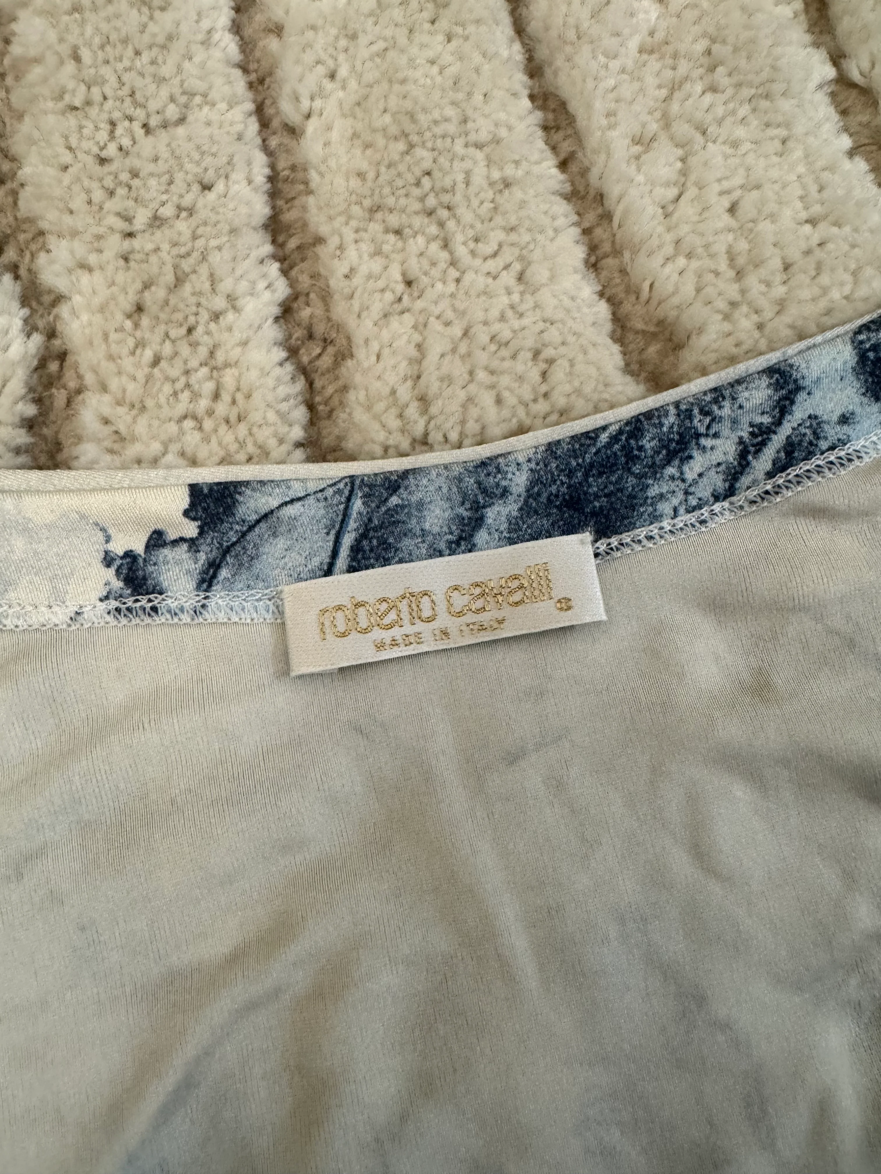 00s Cavalli Iced Lake Mesh Top (XS) - Image 4