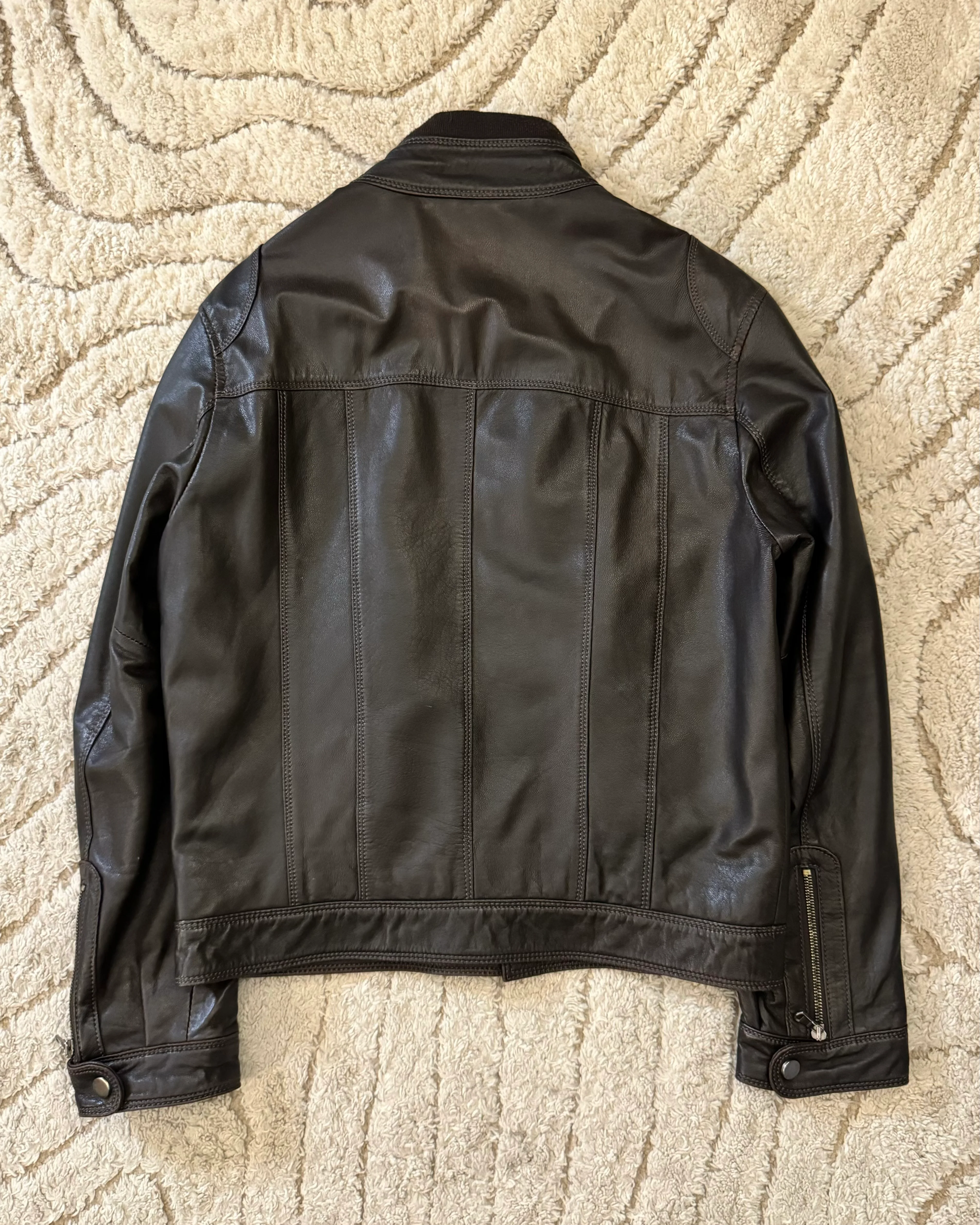 00s Dolce & Gabbana Moto Leather Jacket - Image 6