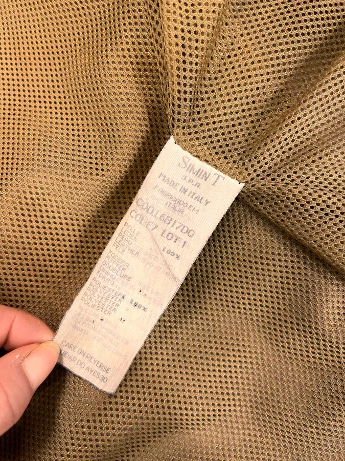 1990s Armani Brown Light Leather Classy Jacket - Image 10