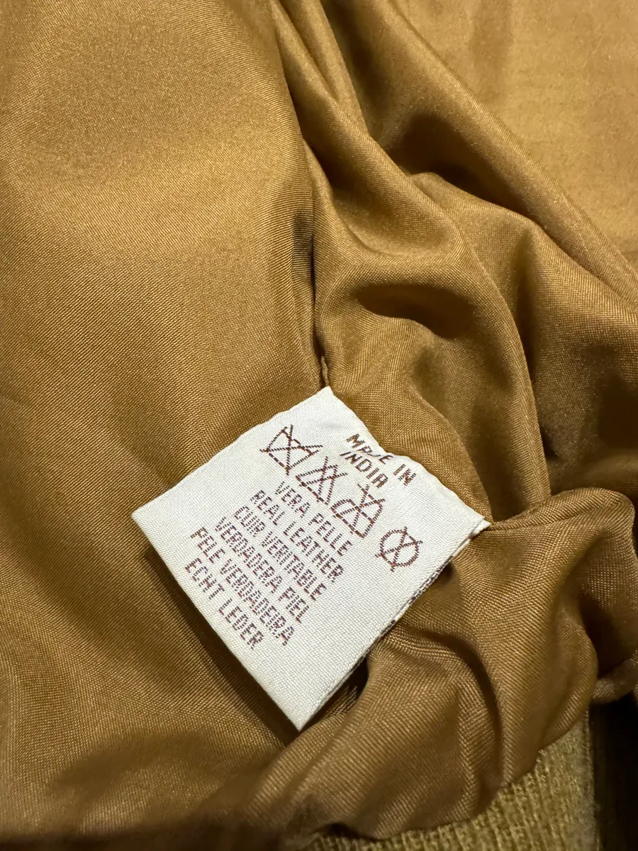 1990s Armani Collezioni Camel Leather Jacket - Image 6