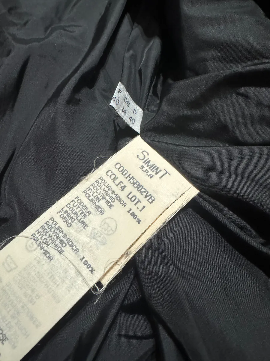 1990s Armani Detachable Arms Light Red Puffer Jacket - Image 8