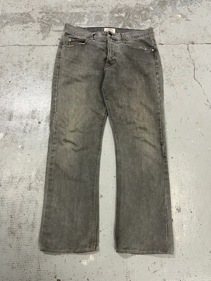 1990s Armani Grey Denim Jeans - Image 5
