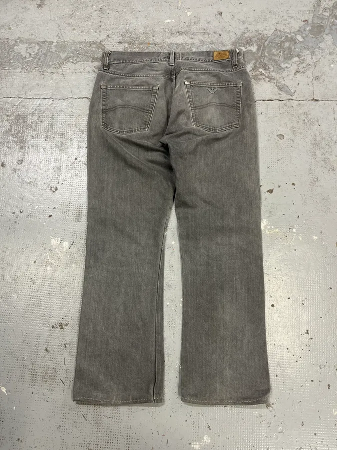 1990s Armani Grey Denim Jeans - Image 8
