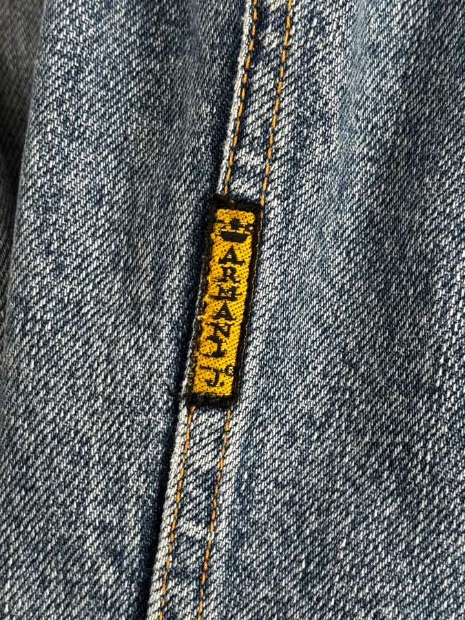 1990s Armani Light Blue Denim Jacket - Image 11