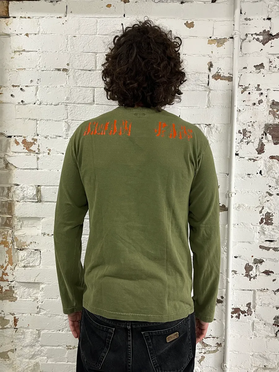 1990s Armani Olive Historical Longsleeves - Image 2