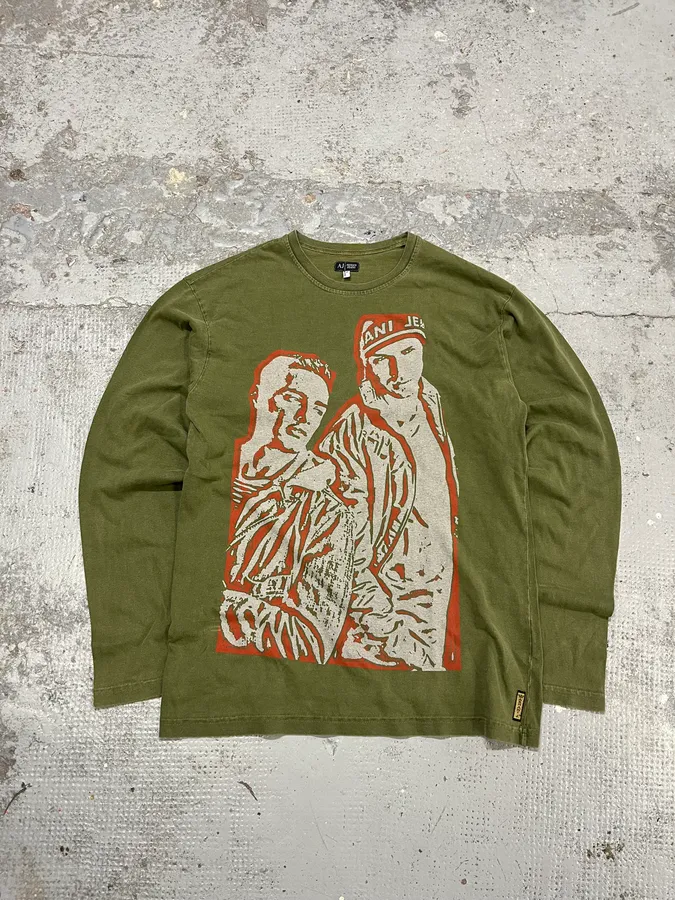 1990s Armani Olive Historical Longsleeves - Image 3