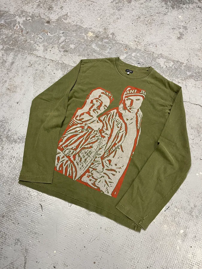 1990s Armani Olive Historical Longsleeves - Image 4