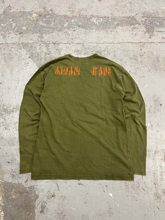 1990s Armani Olive Historical Longsleeves - Image 7