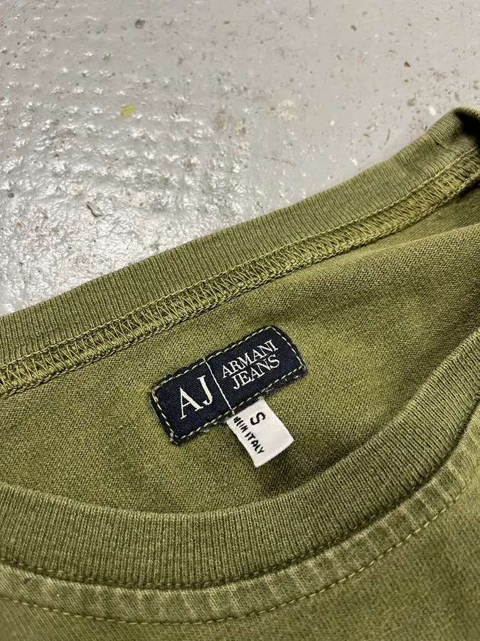 1990s Armani Olive Historical Longsleeves - Image 9