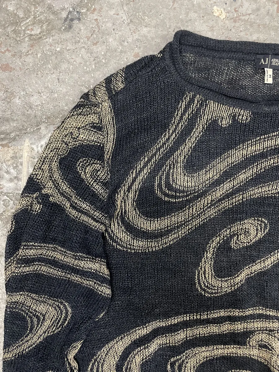 1990s Armani Psycho Modern Perception Sweater - Image 7