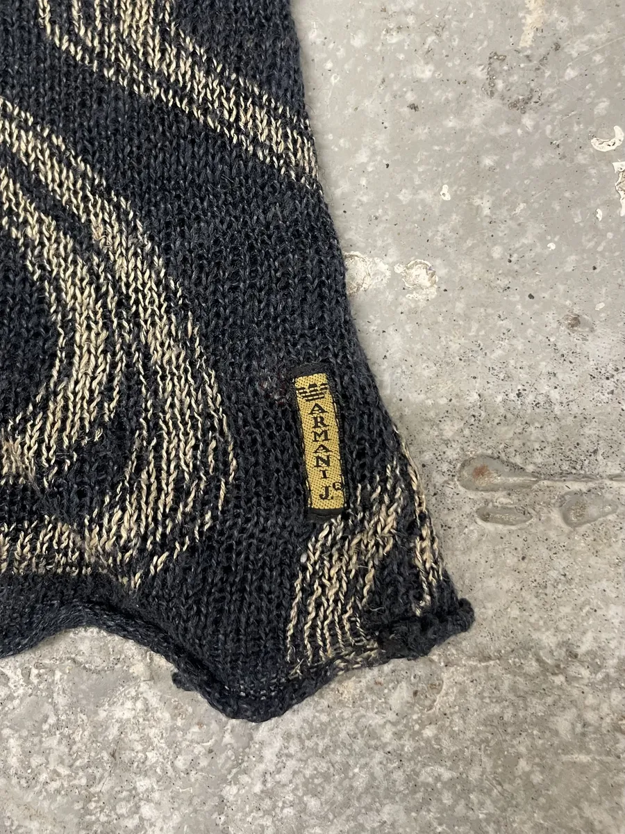 1990s Armani Psycho Modern Perception Sweater - Image 9