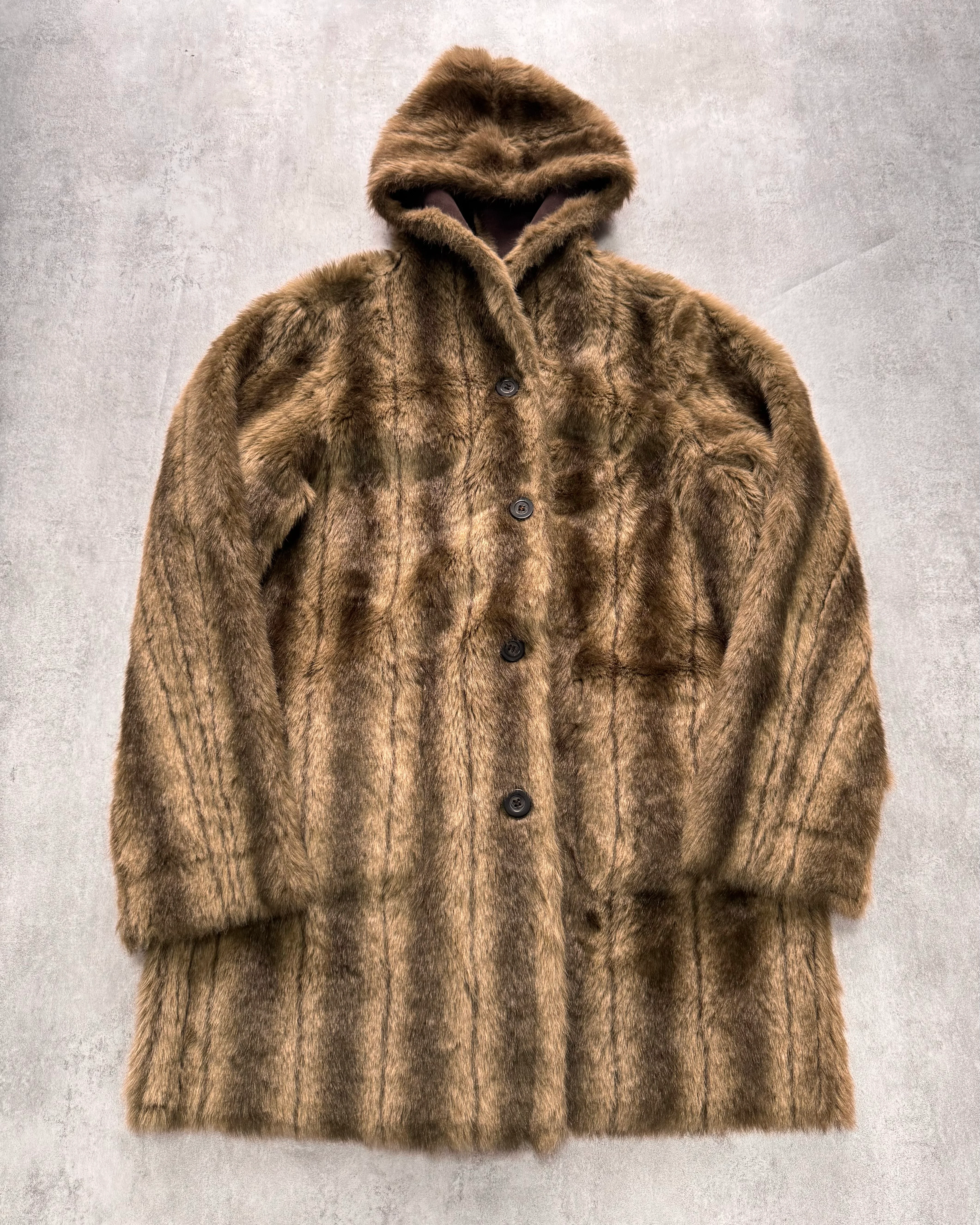 1990s Balmain Faux Fur Reversible Jacket