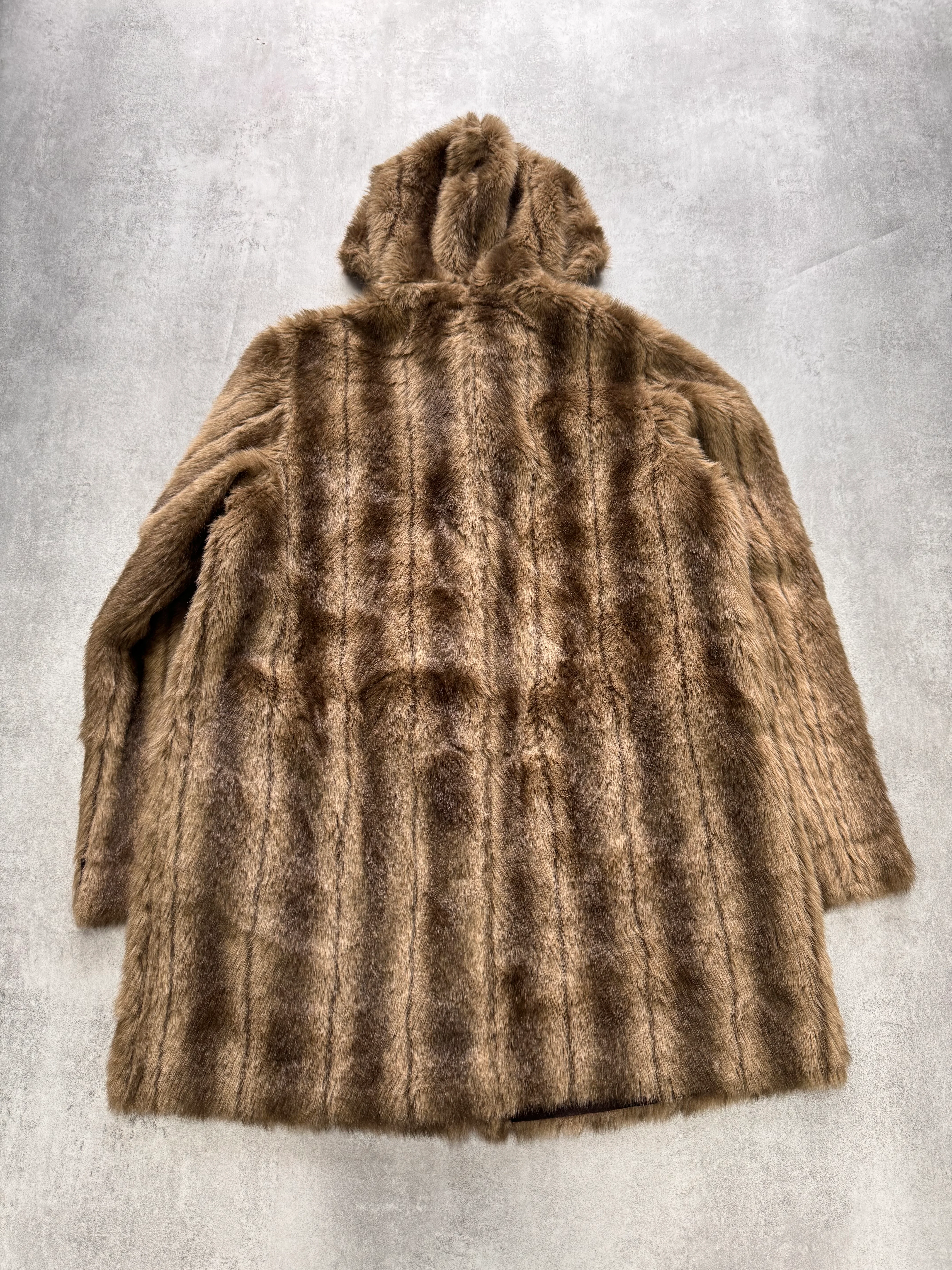 1990s Balmain Faux Fur Reversible Jacket - Image 5