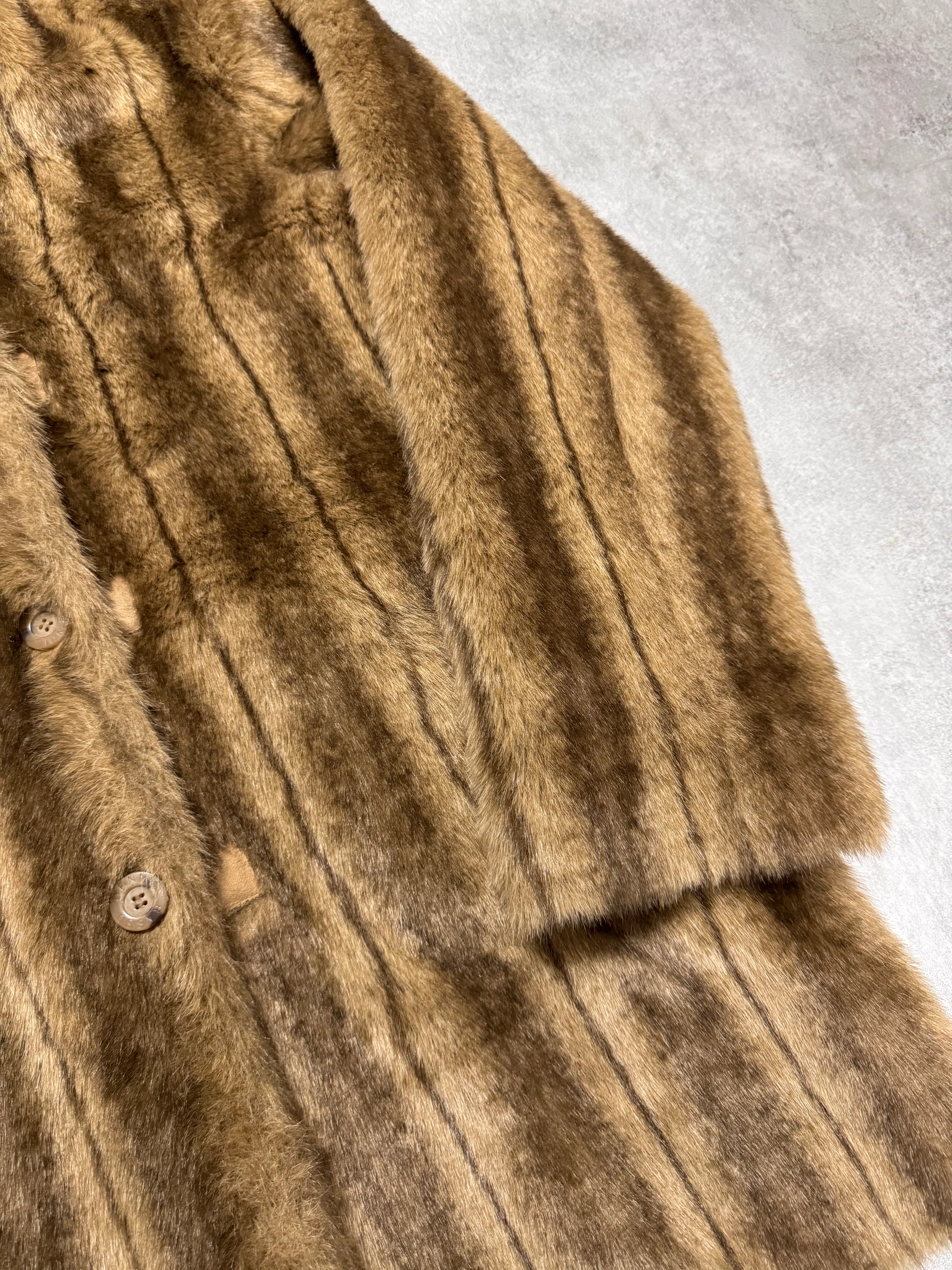 1990s Balmain Faux Fur Reversible Jacket - Image 8