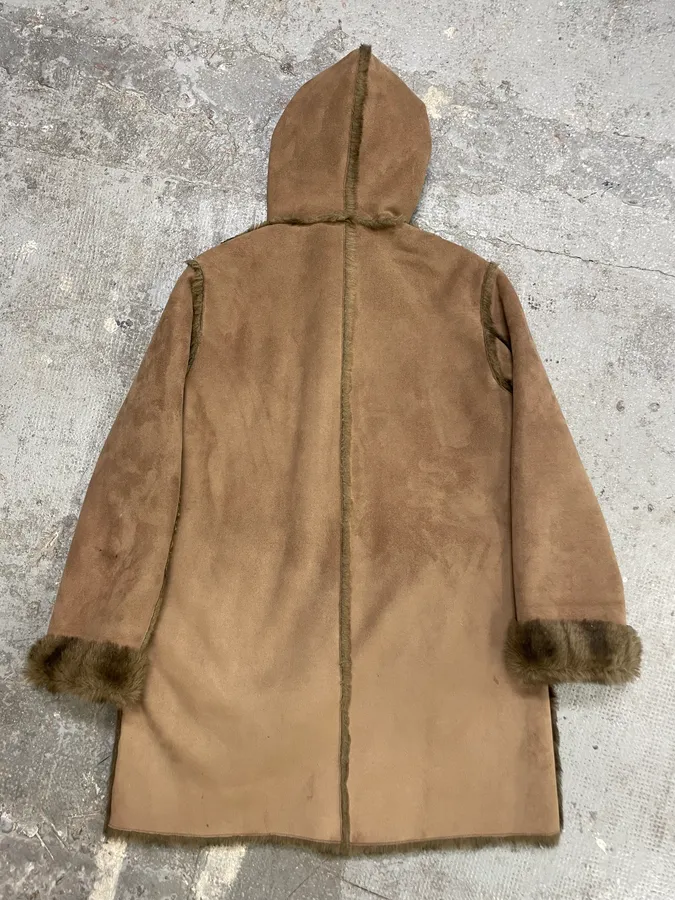 1990s Balmain Faux Fur Reversible Jacket - Image 4