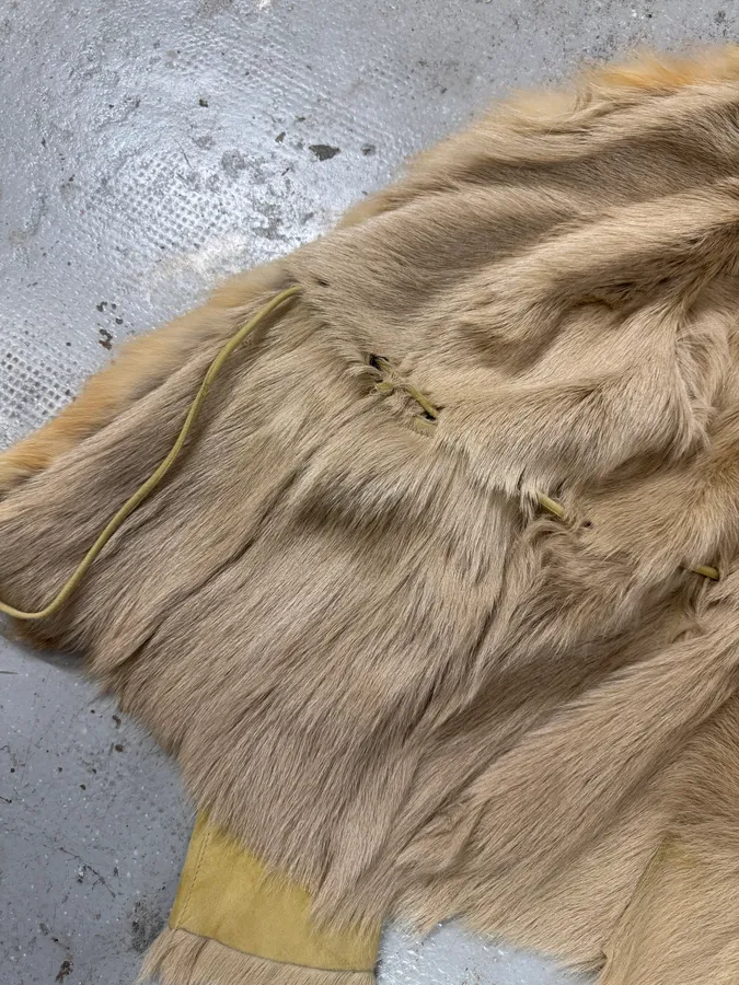 1990s Balmain Goat Fur Leather  Jacket - Image 10