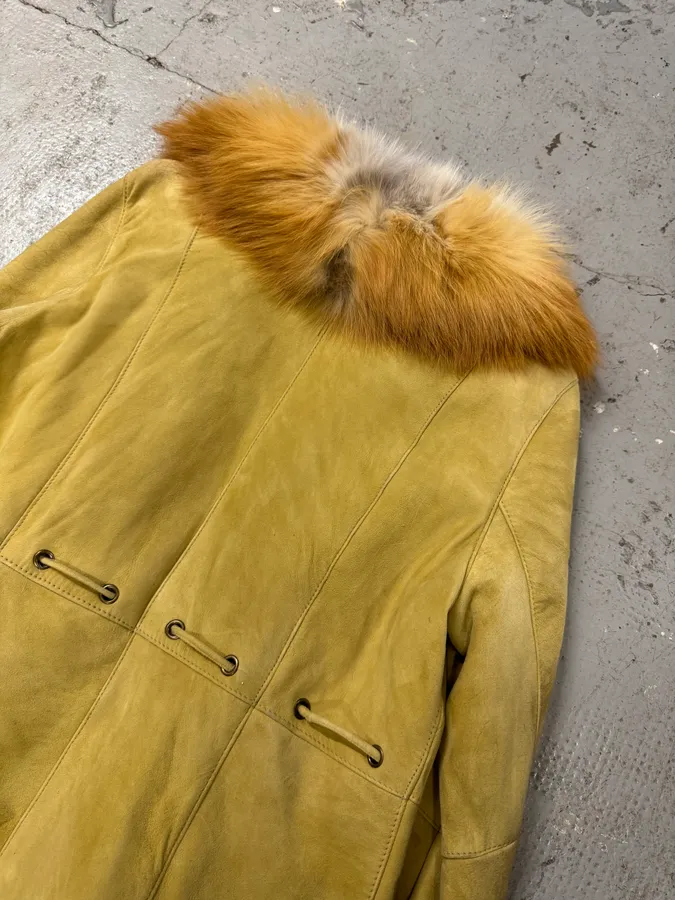 1990s Balmain Goat Fur Leather  Jacket - Image 7