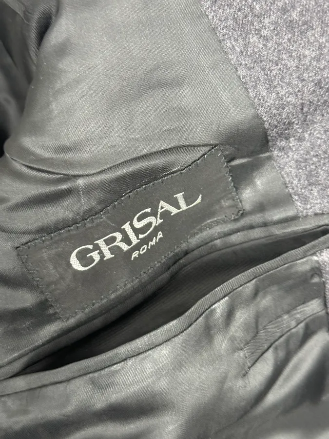 1990s Burberry Grey Wool Blazer Jacket - Image 10