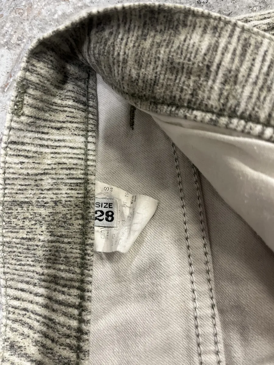 1990s Cavalli Grey Split Wood Pants - Image 9