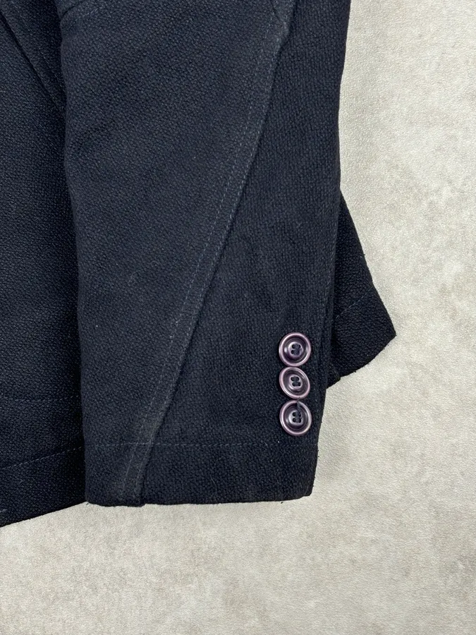 1990s Diesel Navy Wool Coat - Image 8