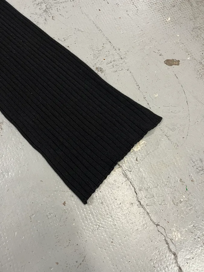 1990s Dolce & Gabbana Black Minimalist Scarf - Image 5