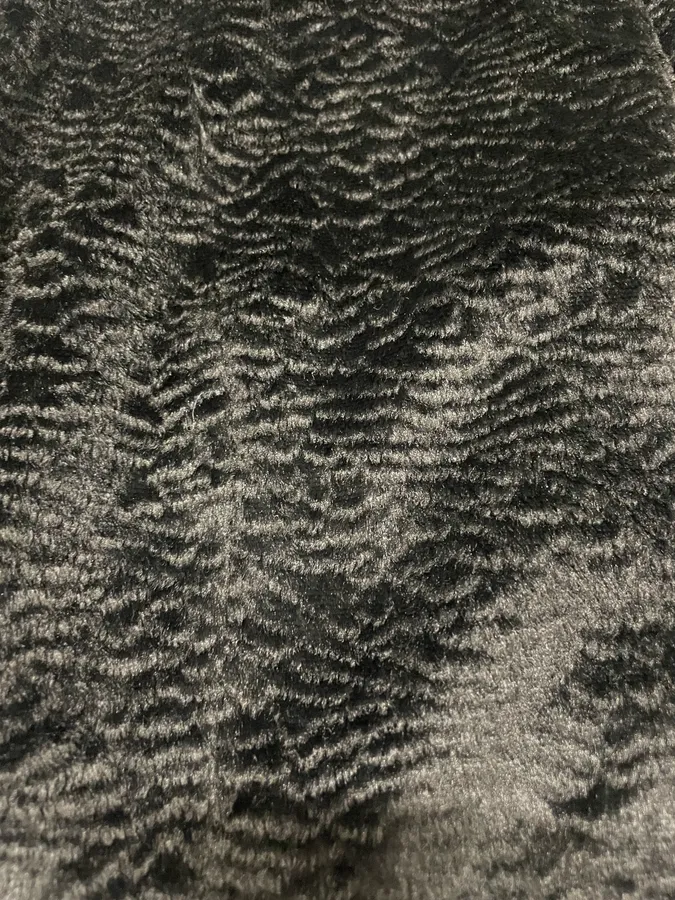 1990s Emporio Armani Black Fur Effect Buttoned Jacket - Image 6