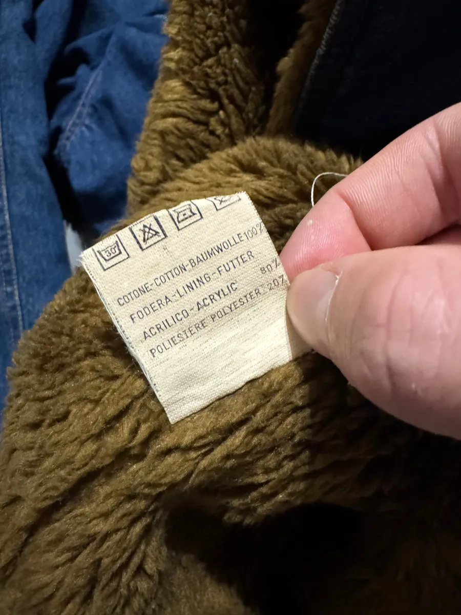 1990s Emporio Armani Buttoned Denim Jacket - Image 8