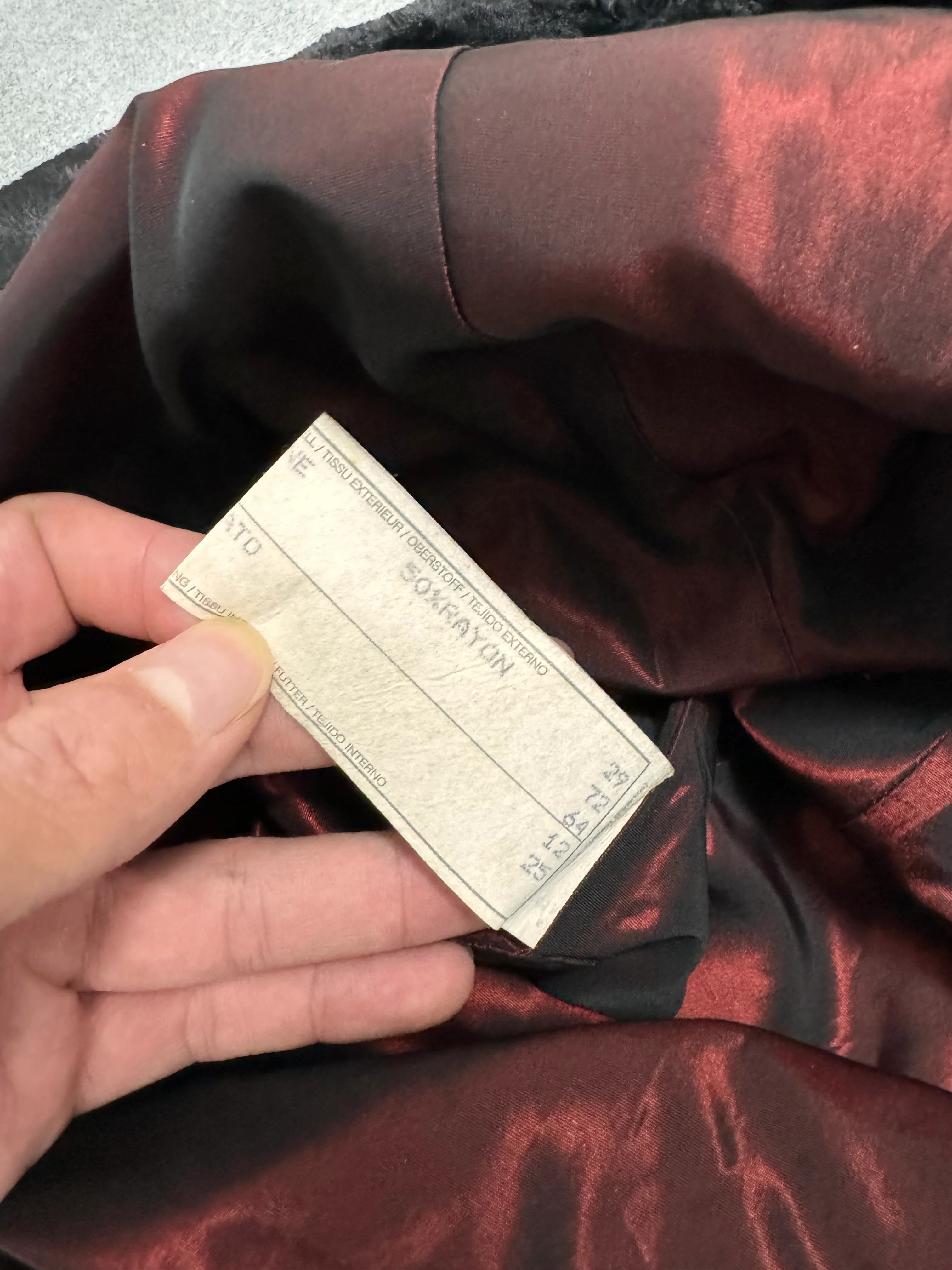 1990s Emporio Armani Faux Fur Suit Jacket - Image 6