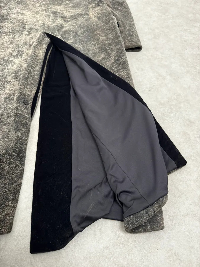 1990s Emporio Armani Grey Premium Long Wool Coat - Image 10