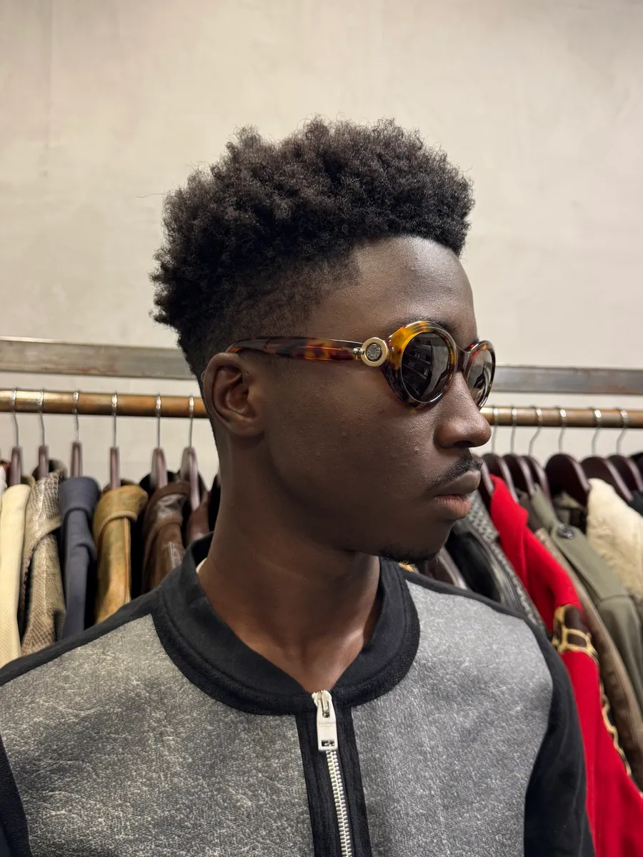 1990s Gianfranco Ferre Brown Marble Sunglasses - Image 2