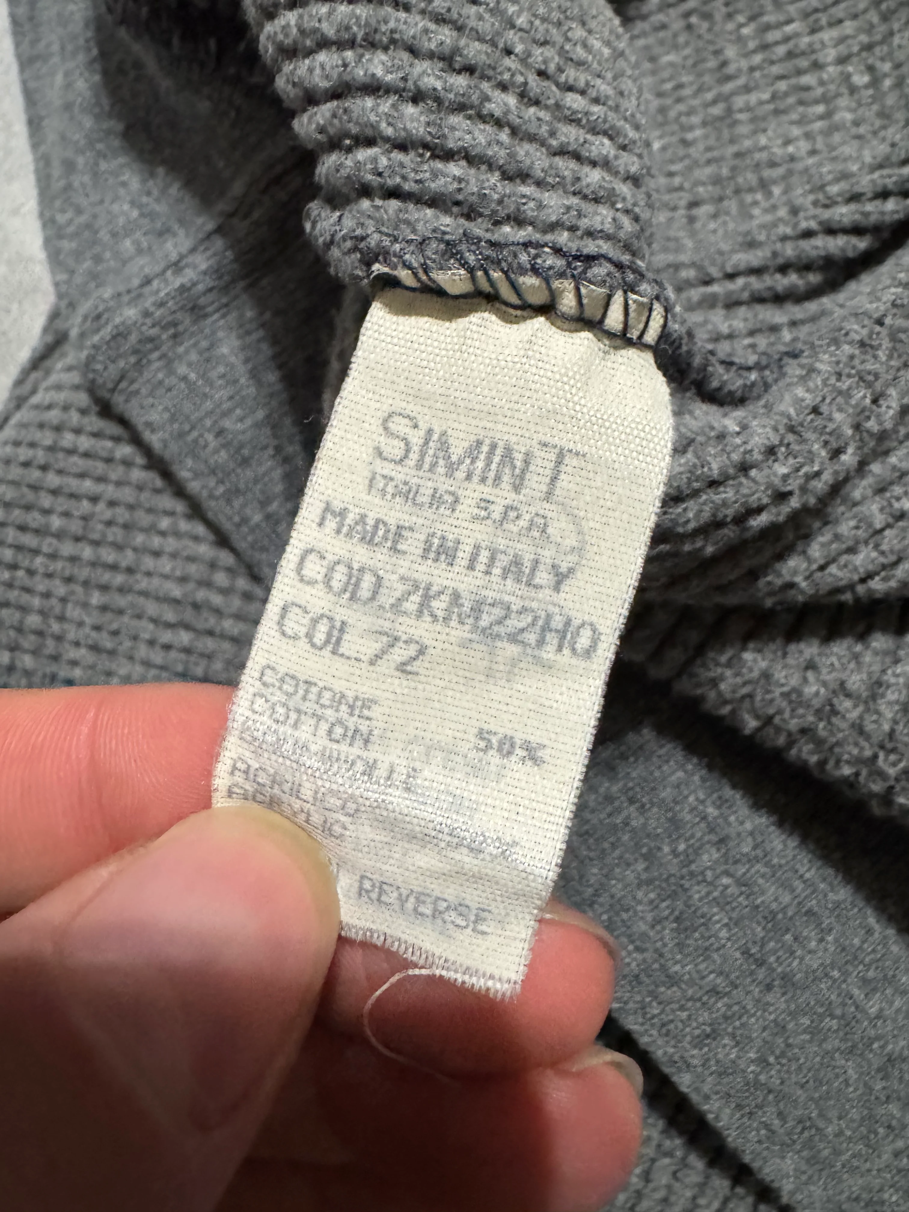 1990s Giorgio Armani Grey Buttoned Longsleeves - Image 9
