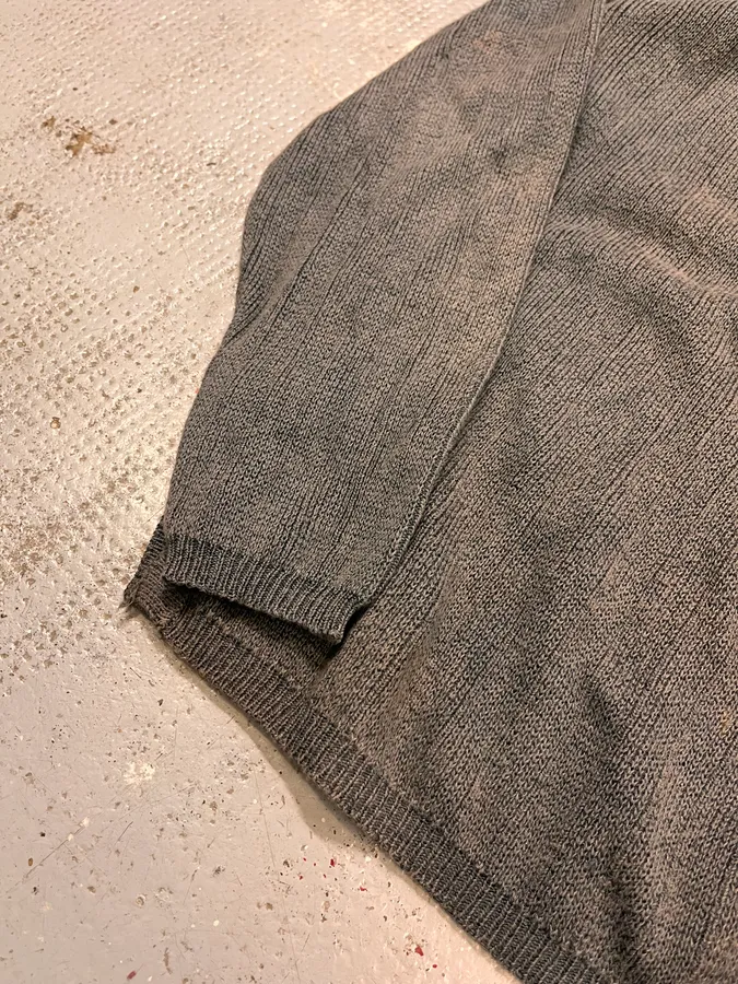 1990s Giorgio Armani Grey Henley Longsleeves - Image 7