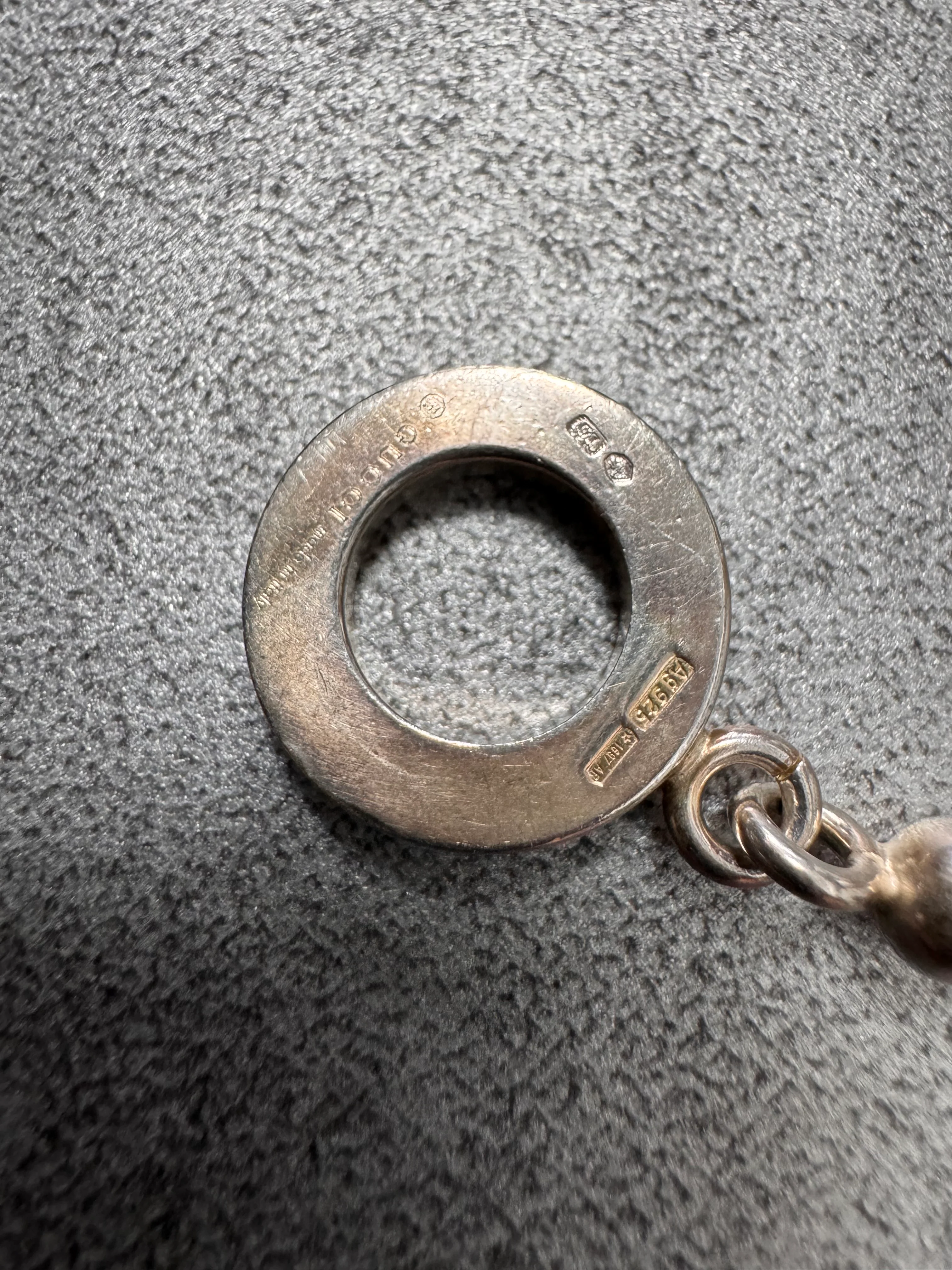 1990s Gucci Ball 925 Sterling Silver Necklace - Image 3