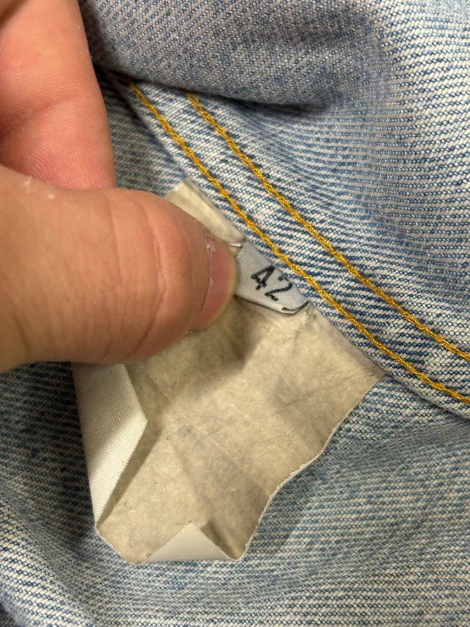 1990s Helmut Lang Blue Denim Distressed Jacket - Image 11