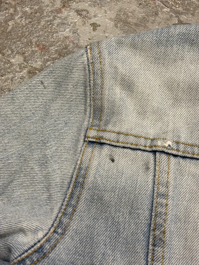 1990s Helmut Lang Blue Denim Distressed Jacket - Image 8