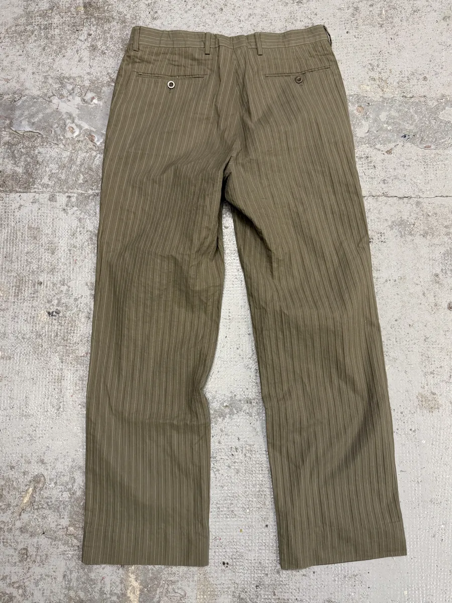 1990s Hermes Beige Lined Cozy Pants - Image 3