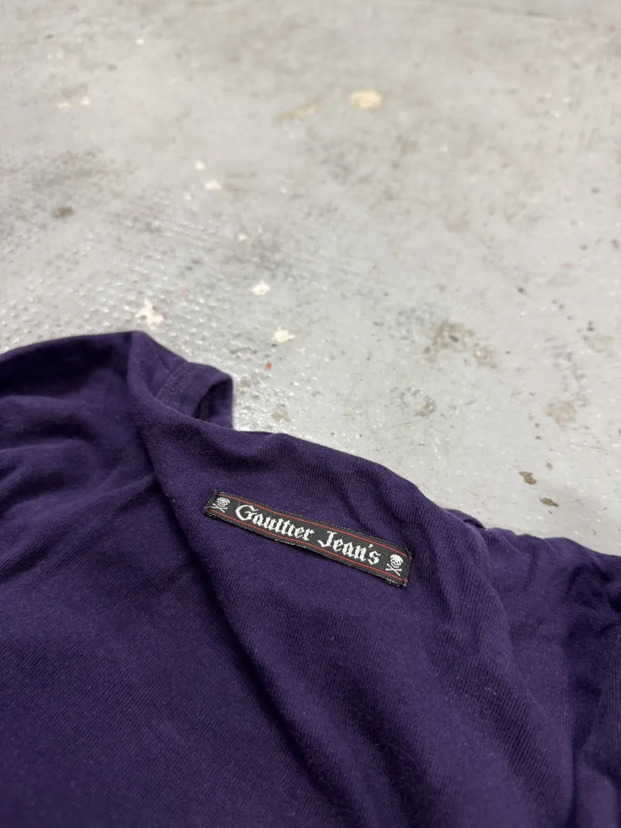 1990s Jean Paul Gaultier Asian Dragon Purple Longsleeves - Image 6