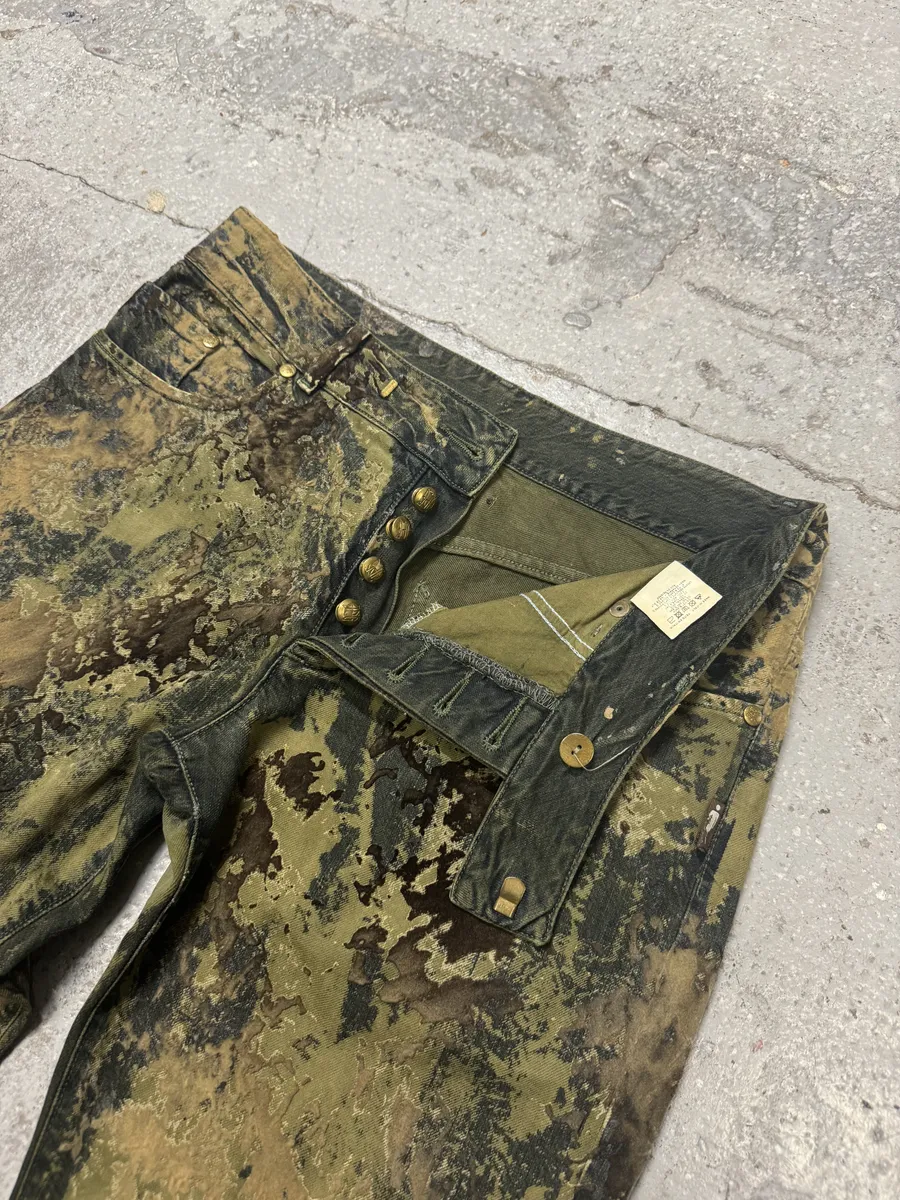 1990s Jean Paul Gaultier World Eroded Velvet Pants - Image 8