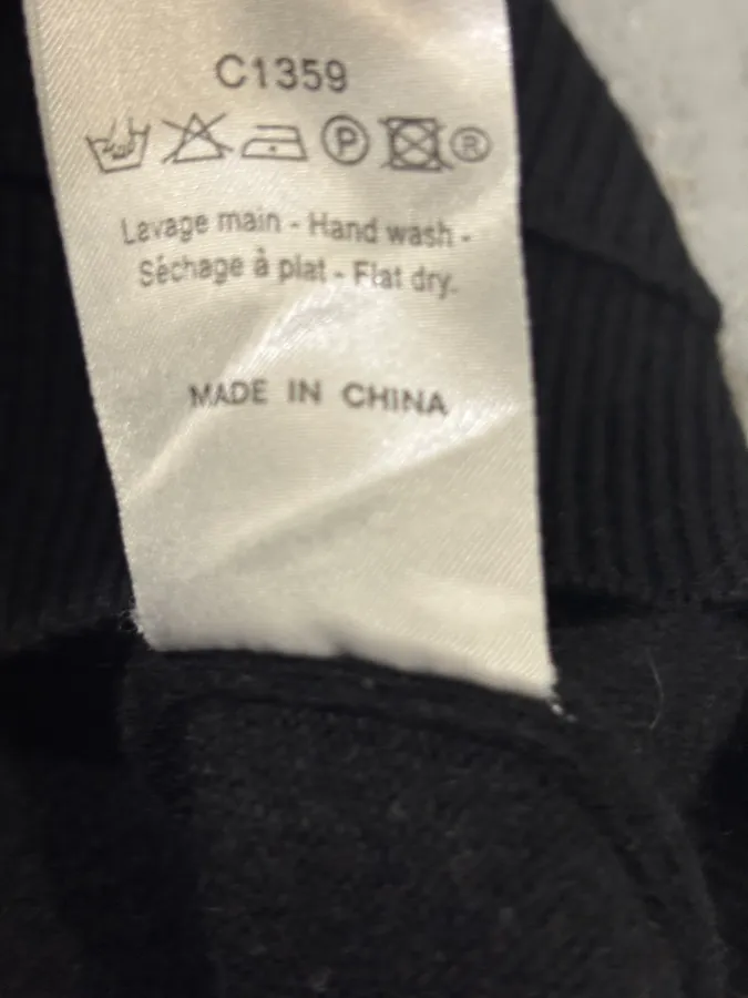 1990s Marithé + François Girbaud Black Wool Zip-up Sweater - Image 8