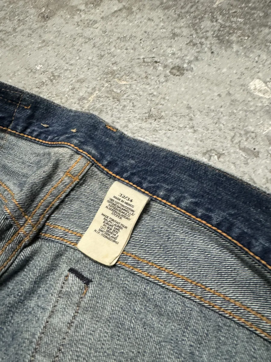 2010s Ralph Lauren American Straight Faded Blue Denim Jeans - Image 6