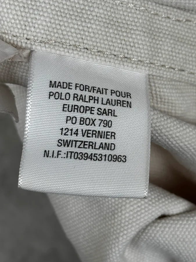 1990s Ralph Lauren White American Patch Sling Bag - Image 15
