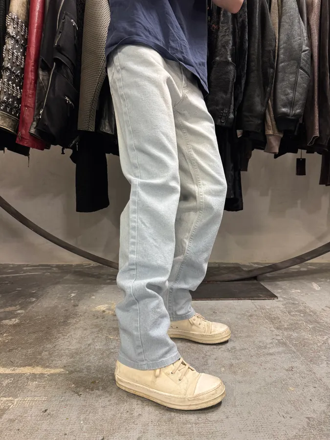 1990s Roberto Cavalli Blue Ice Gradient Pants - Image 2