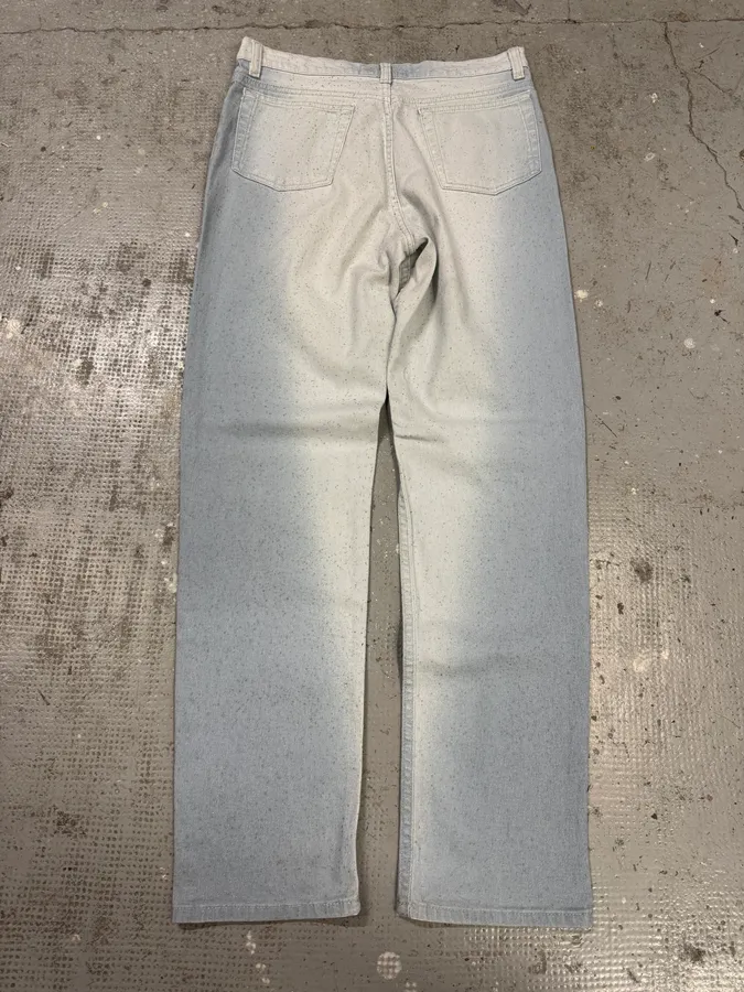 1990s Roberto Cavalli Blue Ice Gradient Pants - Image 6