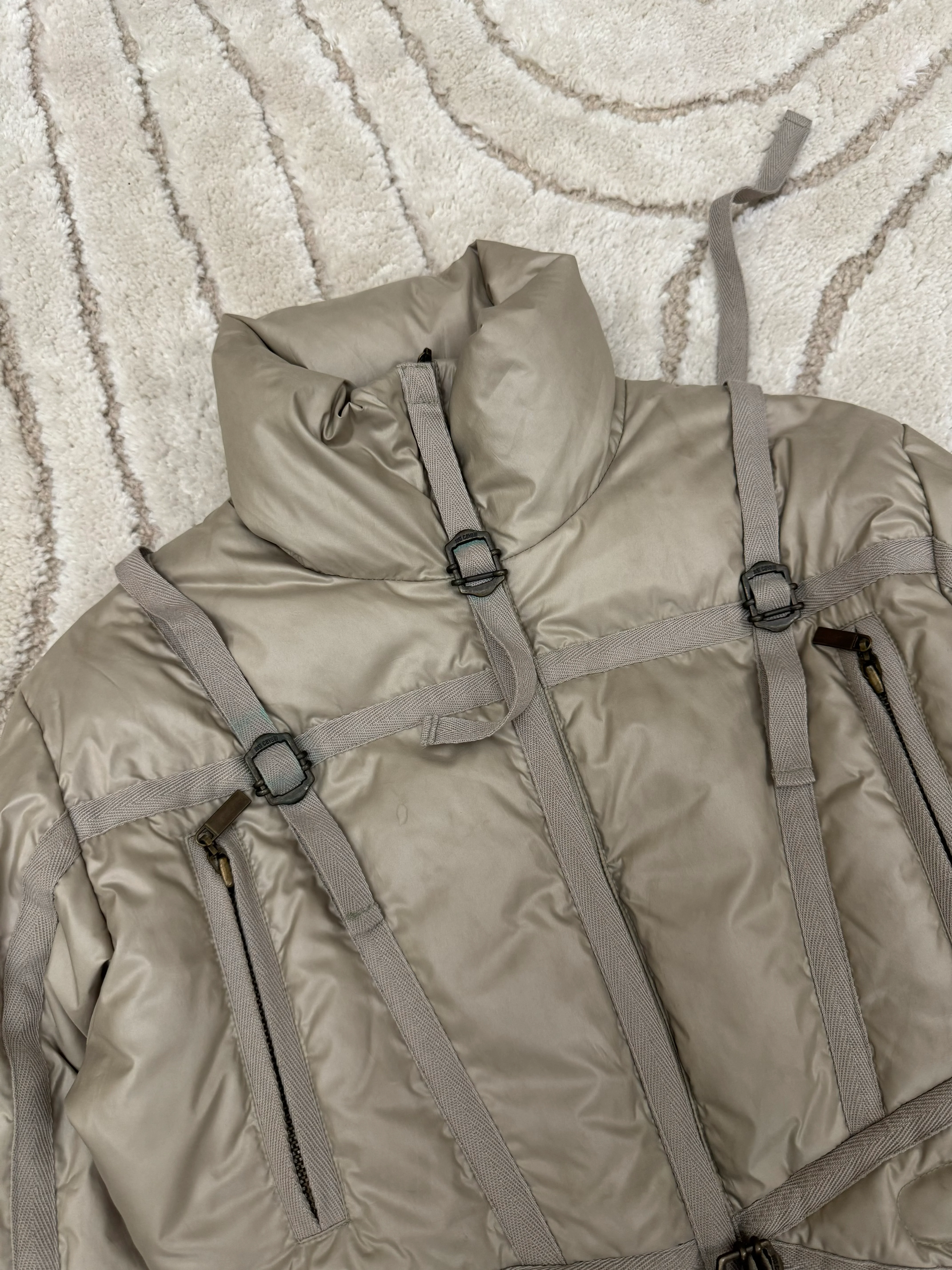 1990s Roberto Cavalli Parachute Bondage Puffer Jacket (XS) - Image 3