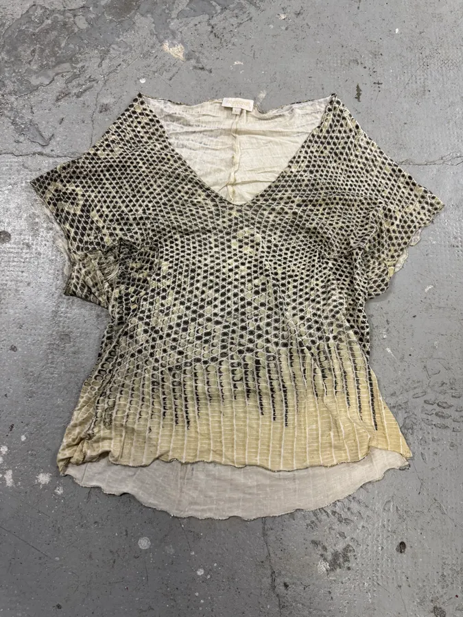 1990s Roberto Cavalli Snake Top