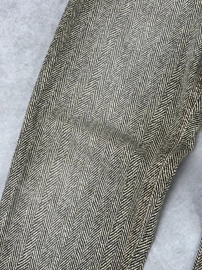 1990s Roberto Cavalli Zigzag Beige Pants - Image 10