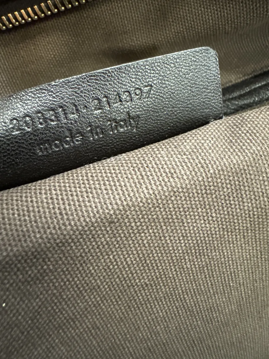 1990s Yves Saint Laurent Brown Y Grain Leather Bag - Image 14