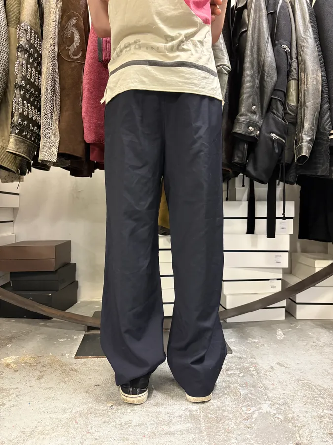 1990s Yves Saint Laurent Navy Wool Pants - Image 4