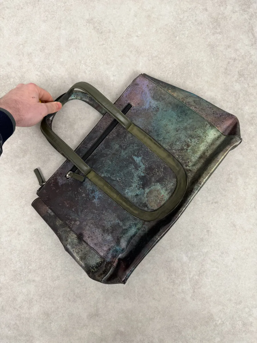 1995 Jean Paul Gaultier Evolution World Eroded Handle Bag - Image 6